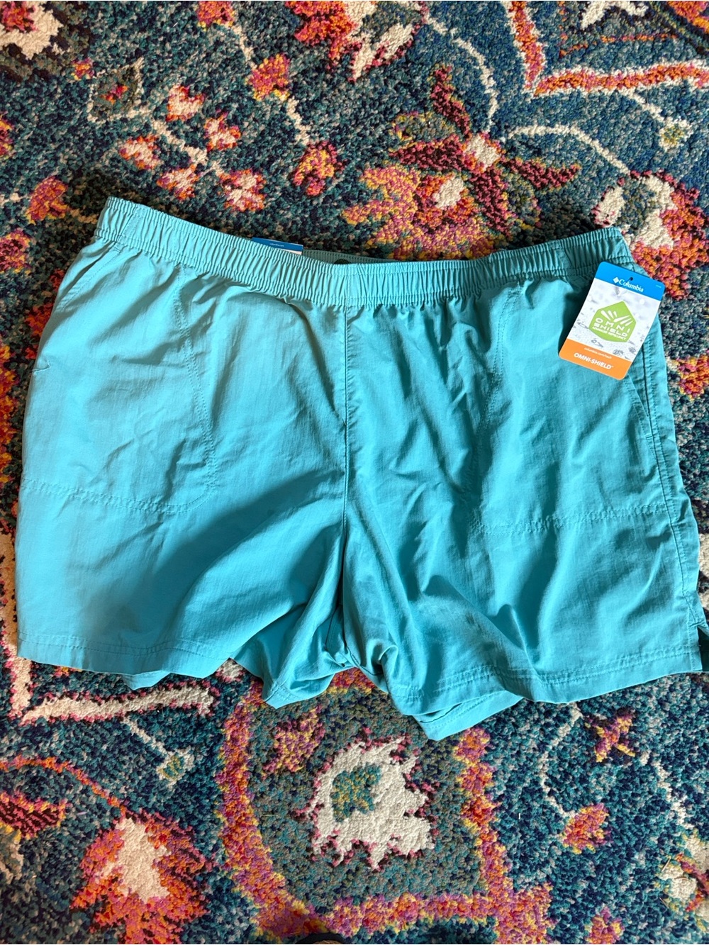 Columbia Teal Athletic Shorts